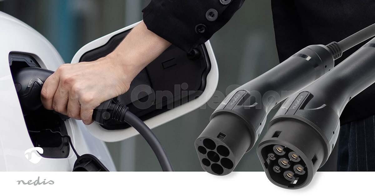 Kabel elektrického vozidla NEDIS EVCA22KWBK50