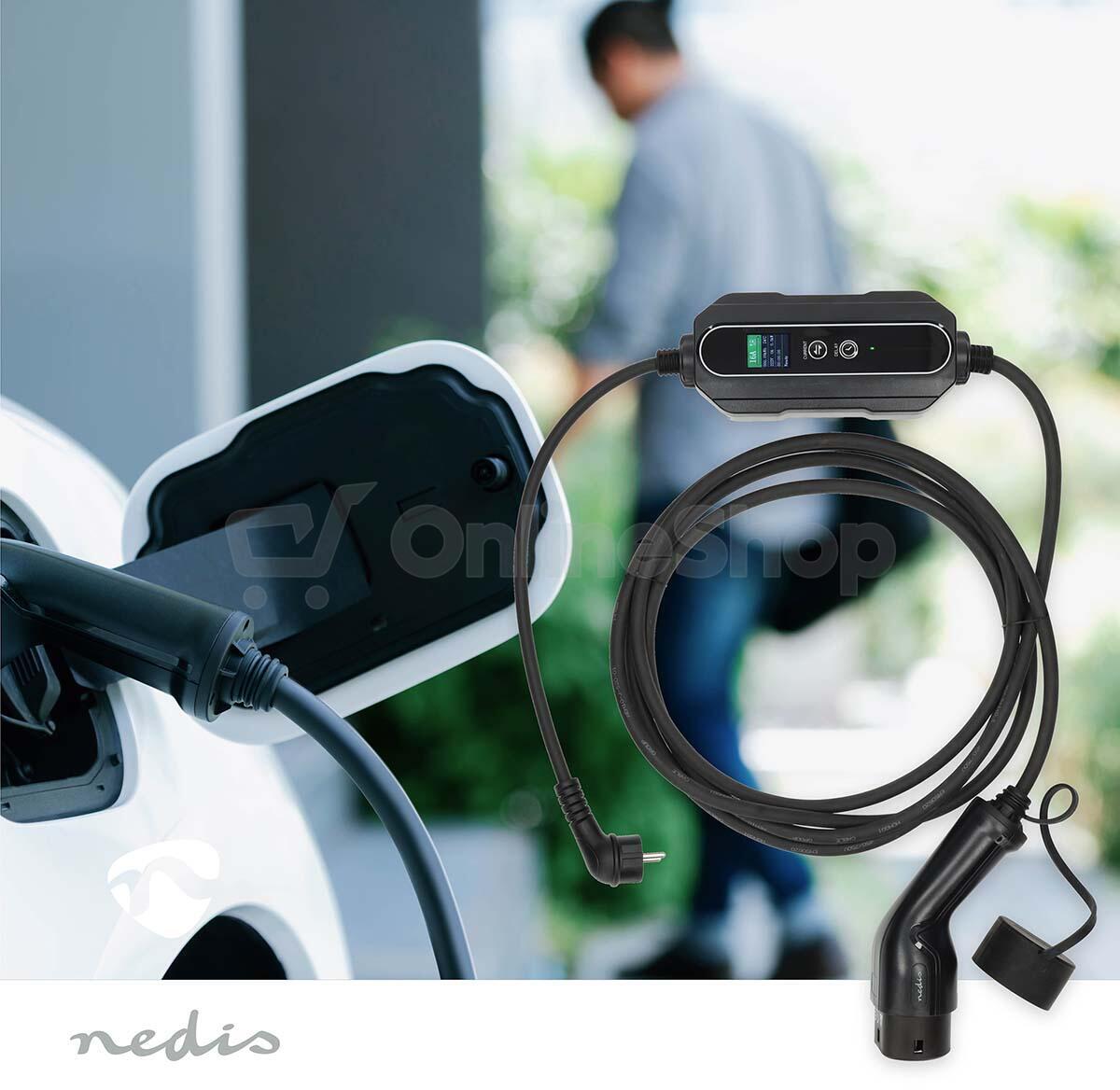 Přenosná nabíječka pro elektromobily NEDIS EVCH37KWBK20