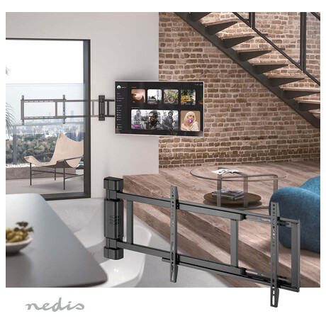 Motorised TV Wall Mount NEDIS TVWM5860BK