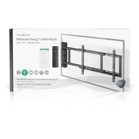 Motorised TV Wall Mount NEDIS TVWM5860BK