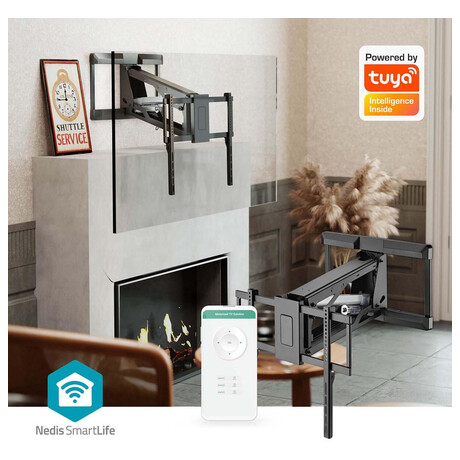 Motorizovan TV pro mont na stnu NEDIS TVWM5880BK