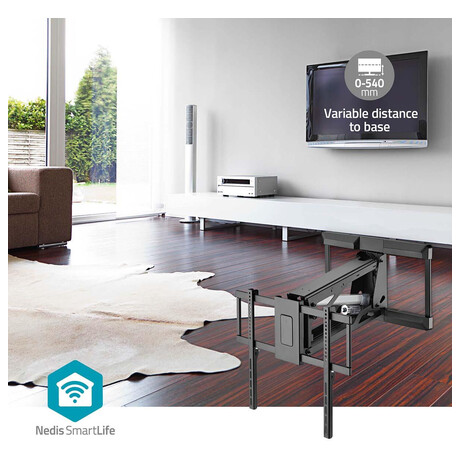 Motorizovan TV pro mont na stnu NEDIS TVWM5880BK
