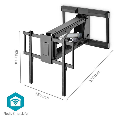 Motorizovan TV pro mont na stnu NEDIS TVWM5880BK