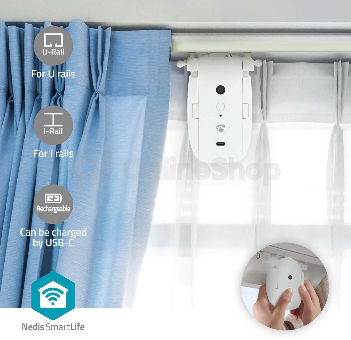 SmartLife Robot se Záclonou NEDIS BTMC20WT1PC