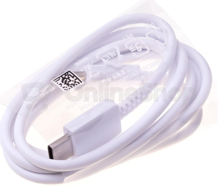 Samsung datový kabel EP-DA705BWE, USB-C, délka 1 m, bílá, (bulk) (GP-TOU021RFBWW)