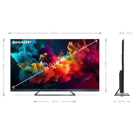 UHD QLED TV Sharp 75FQ5EA