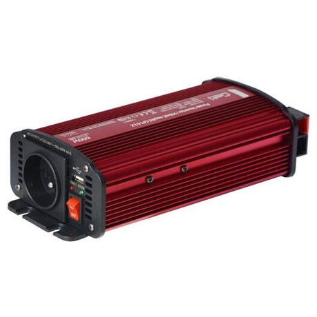 Měnič napětí GETI GPI 612 12V/230V 600W USB Schuko