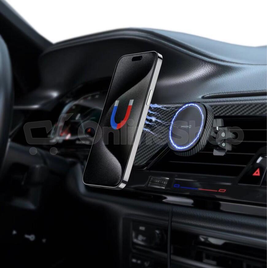 SWISSTEN MAGNETICKÝ DRŽÁK DO VENTILACE AUTA MagStick COMPACT(kompatibilní s MagSafe)