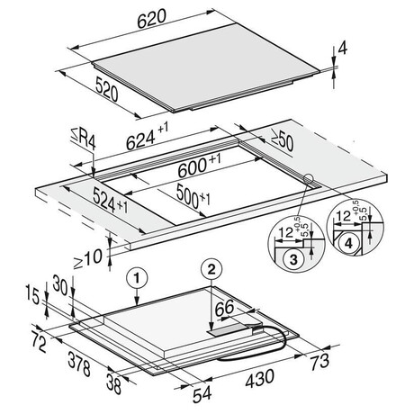 SET Konvektomat Miele DGC 7351 + Indukn deska Miele KM 7466 FL 125 Edition + Mikrovlnn trouba Miele M 2230 SC