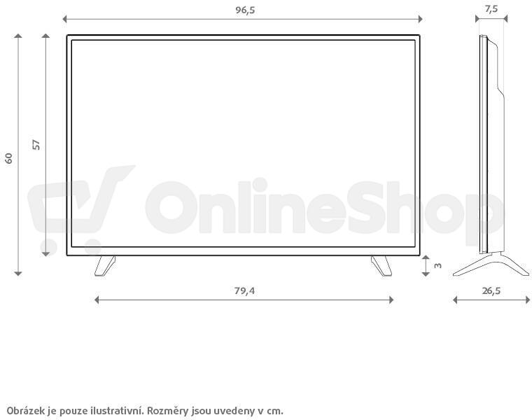 FHD LED TV JVC LT-43VAF3335
