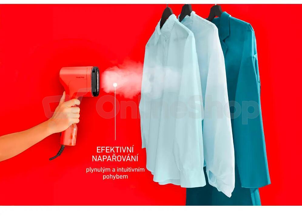 Napařovač oděvů Tefal DT2022E1, červený