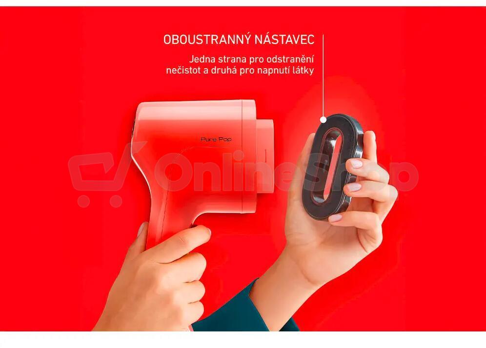 Napařovač oděvů Tefal DT2022E1, červený