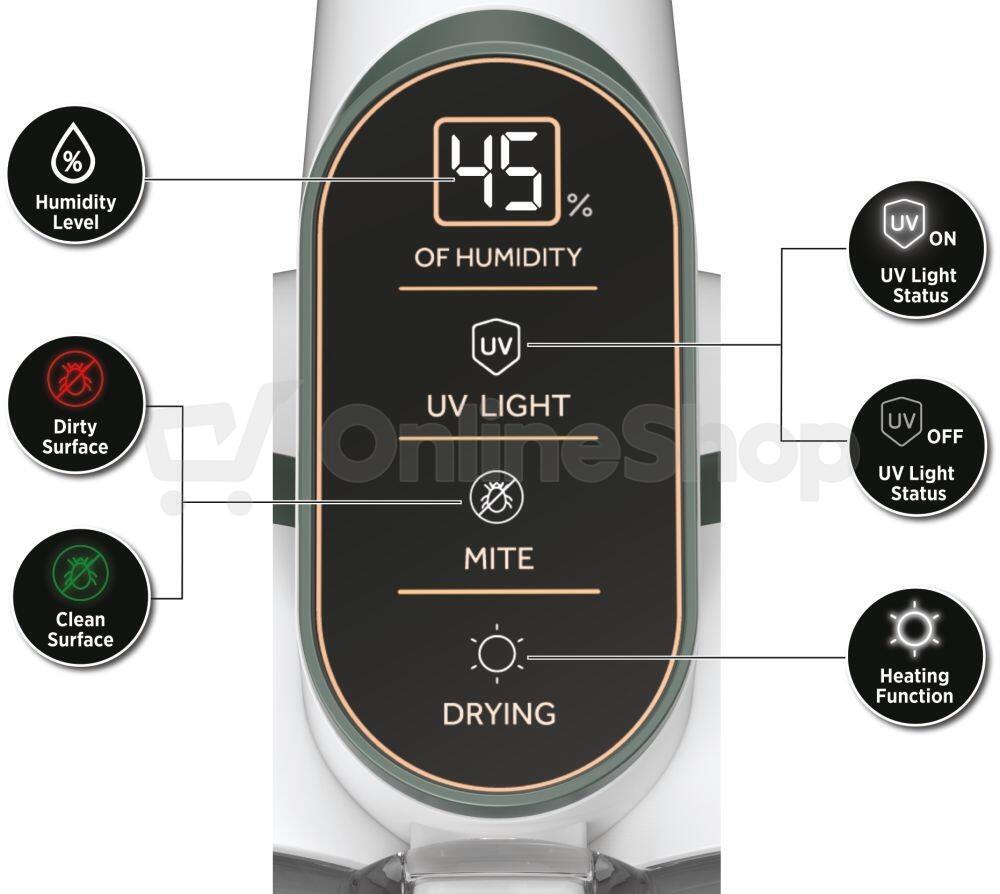 Čistič matrací Hoover HMC510UV 011 White