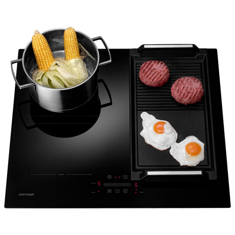 SET Trouba Concept ETV8960bcN Steam+, ern + Mikrovlnn trouba Concept MTV8034bc BLACK + Indukn deska Concept IDV5160 + Odsava par Concept OPK5160bc BLACK