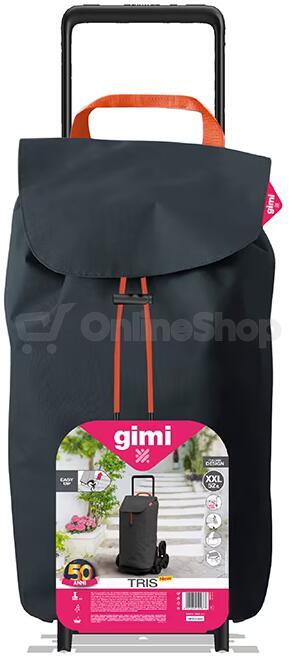 Nákupní vozík GIMI Tris Floral, šedá