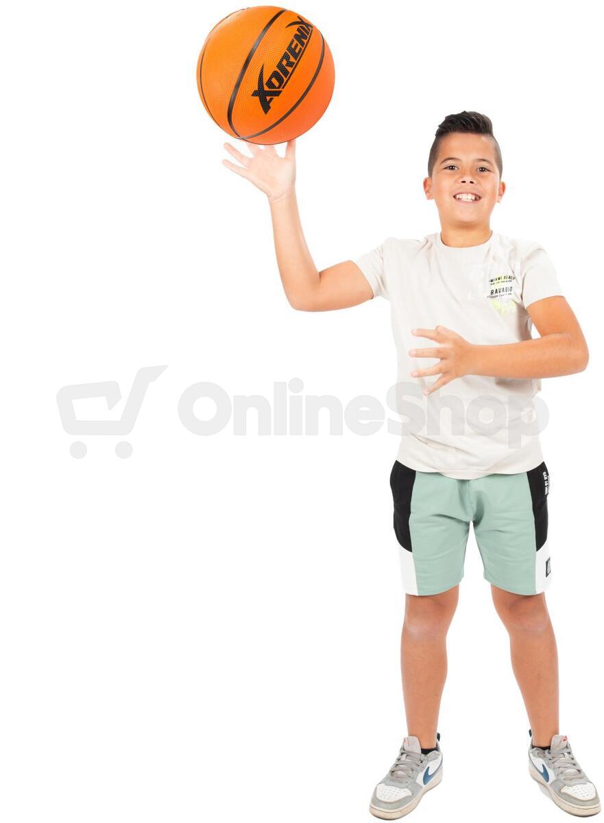 Teddies Míč basketbalový nafouknutý 31cm vel. 7 v sáčku