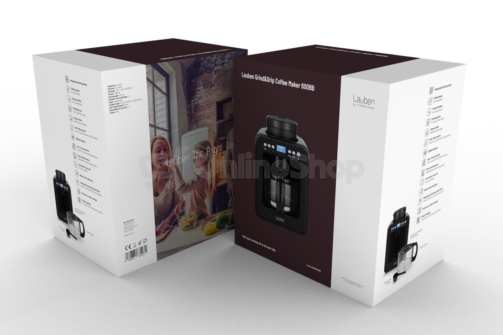 Kávovar Lauben Grind&Drip Coffee Maker 600BB