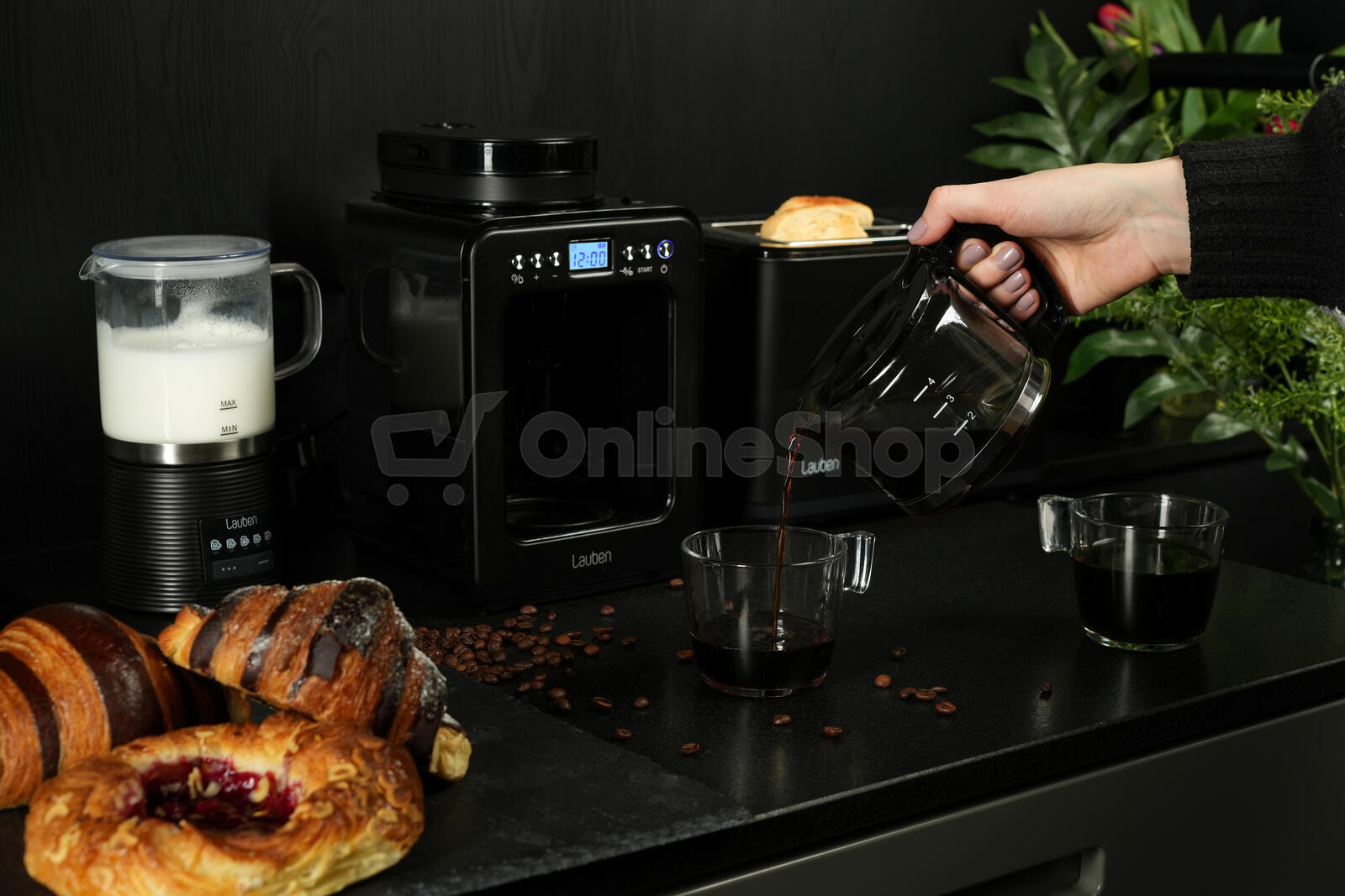 Kávovar Lauben Grind&Drip Coffee Maker 600BB