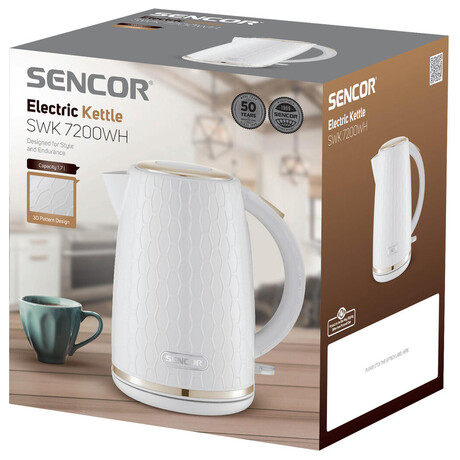 SET Rychlovarn konvice Sencor SWK 7200WH + Topinkova Sencor STS 7200WH