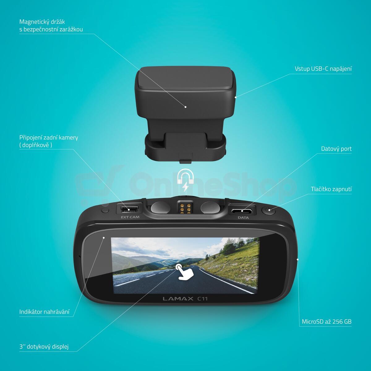 Autokamera Lamax C11 GPS 4K