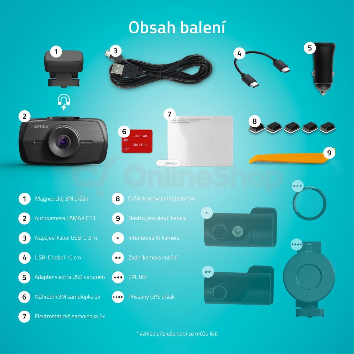 Autokamera Lamax C11 GPS 4K