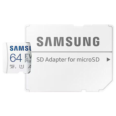 Samsung EVO Plus/micro SDXC/64GB/UHS-I U1 / Class 10/+ Adaptr/Bl (MB-MC64SA/EU)