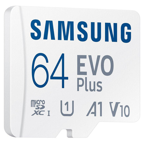 Samsung EVO Plus/micro SDXC/64GB/UHS-I U1 / Class 10/+ Adaptr/Bl (MB-MC64SA/EU)