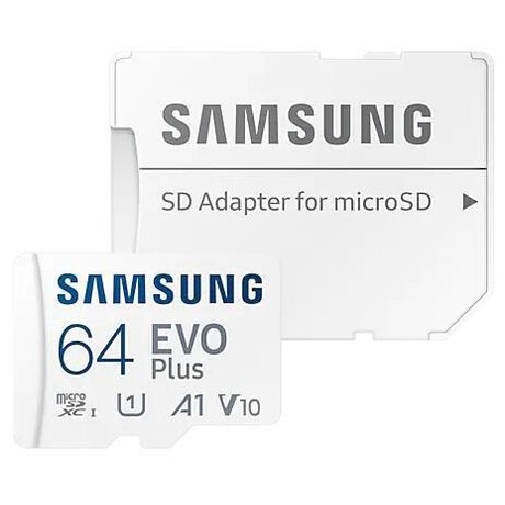 Samsung EVO Plus/micro SDXC/64GB/UHS-I U1 / Class 10/+ Adaptr/Bl (MB-MC64SA/EU)