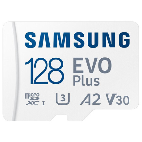 Samsung EVO Plus/micro SDXC/128GB/UHS-I U3 / Class 10/+ Adaptr/Bl (MB-MC128SA/EU)