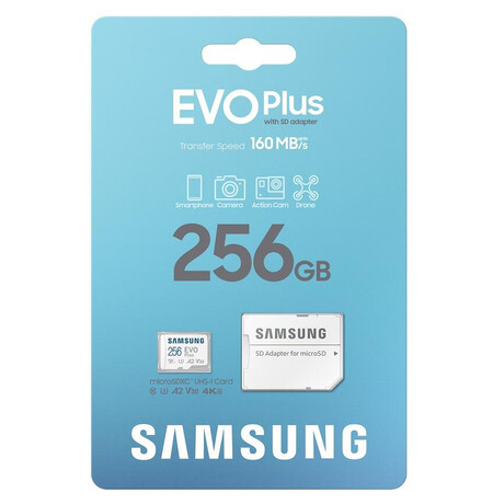 Pamov karta Samsung MicroSDXC 256GB EVO Plus