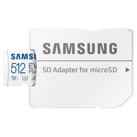 Samsung EVO Plus/micro SDXC/512GB/UHS-I U3 / Class 10/+ Adaptr/Bl (MB-MC512SA/EU)