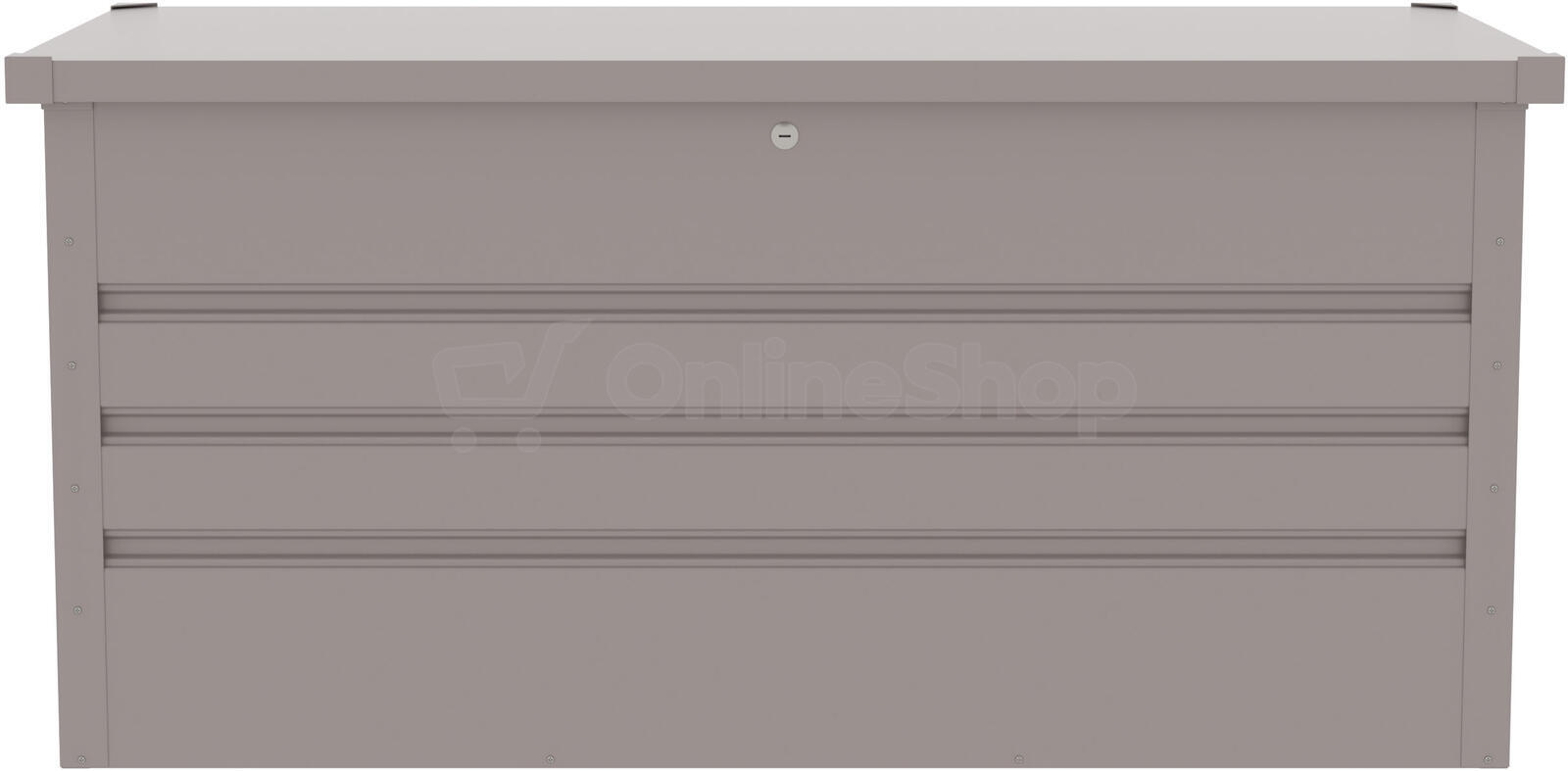 Zahradní box G21 Denver 400 L, šedý plechový
