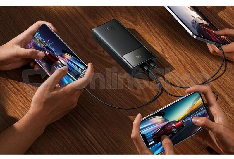 Powerbanka Baseus Star-Lord 30000mAh, 22,5W černá
