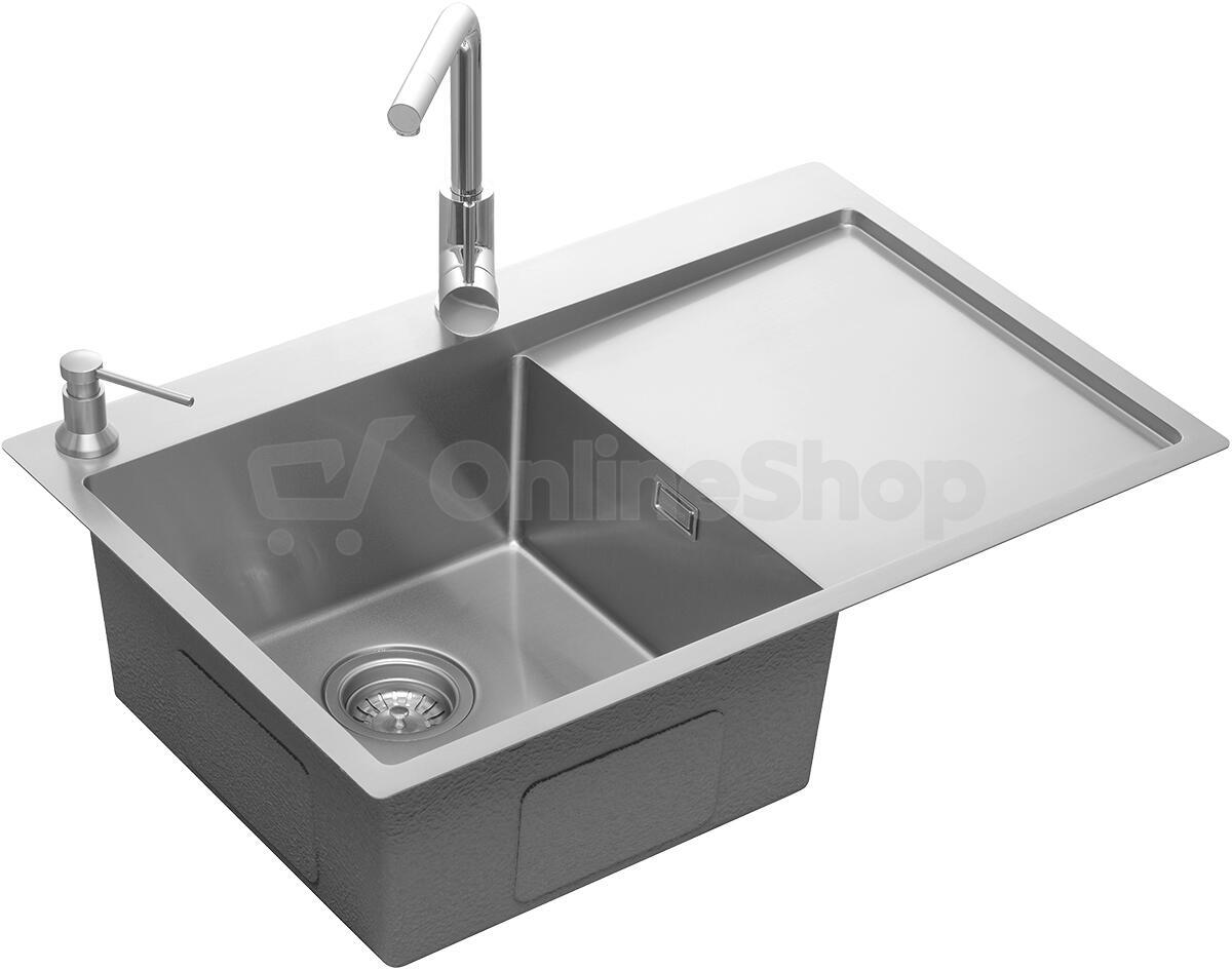 Concept Nerezový dřez s odkapem NANO coat levý DNN1045ssl