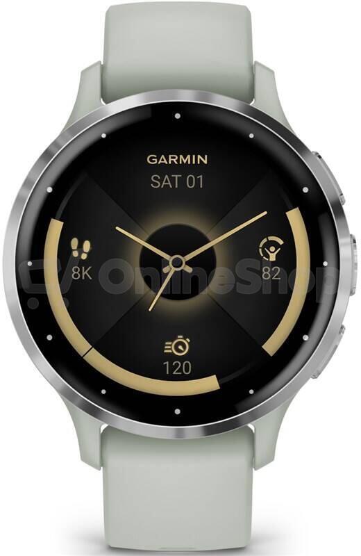 Chytré hodinky Garmin Venu 3S, stříbrné