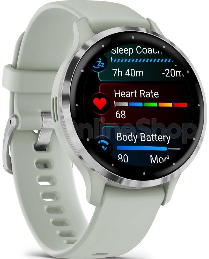 Chytré hodinky Garmin Venu 3S, stříbrné