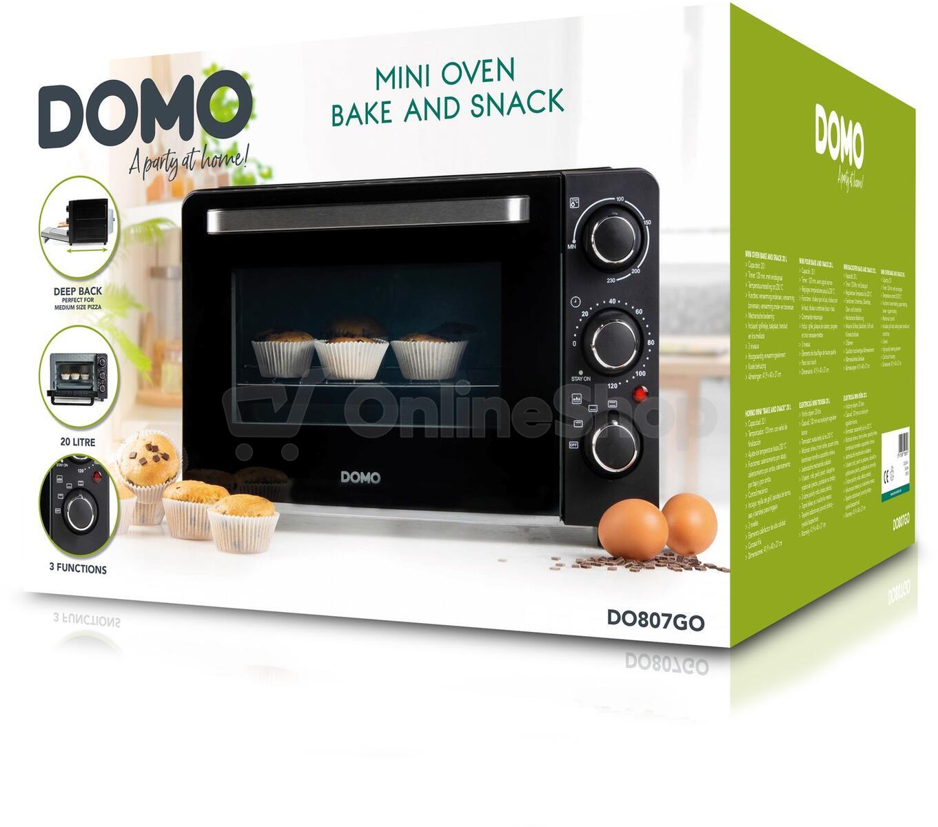 Elektrická mini trouba 20 litrů - DOMO DO807GO