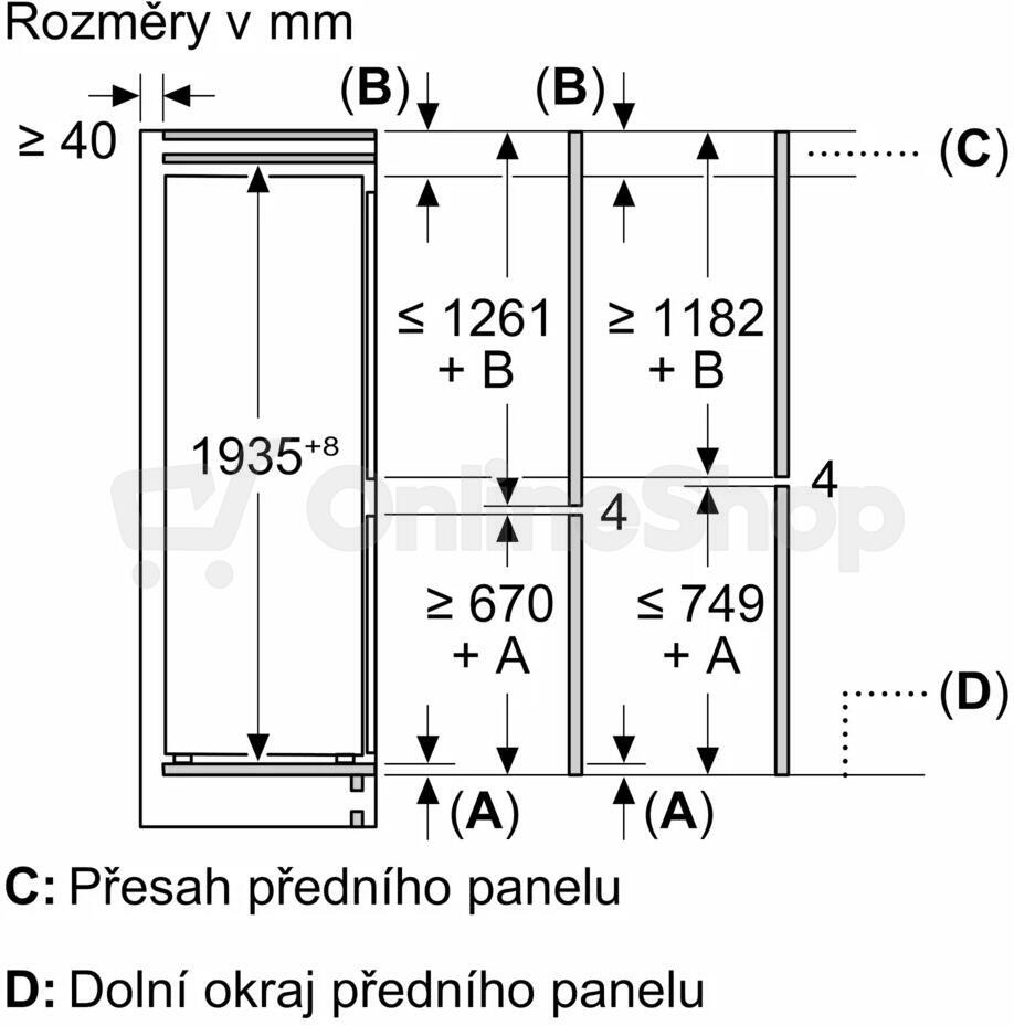 Vestavná chladnička Bosch KBN96NSE0