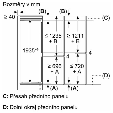 Vestavn chladnika Bosch KBN96ADD0