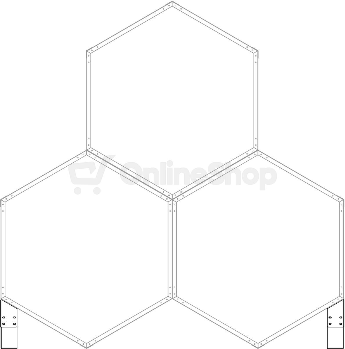 Podpěra G21 pro přístřešek na dřevo HEX, 2 ks/bal
