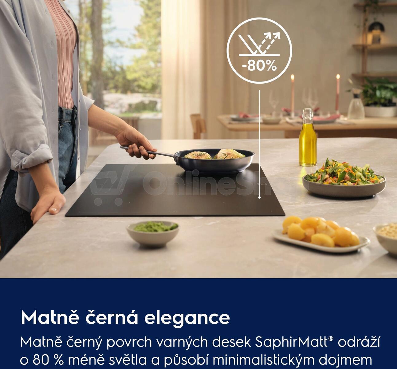 Indukční deska Electrolux EIS62453IZ 700 SenseBoil SaphirMatt®