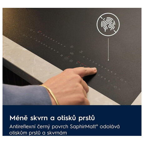 Indukční deska Electrolux EIS62453IZ série 700 SenseBoil SaphirMatt® | Skutečná fotografie prodávaného kusu | Skutečná fotografie prodávaného kusu | Skutečná fotografie prodávaného kusu