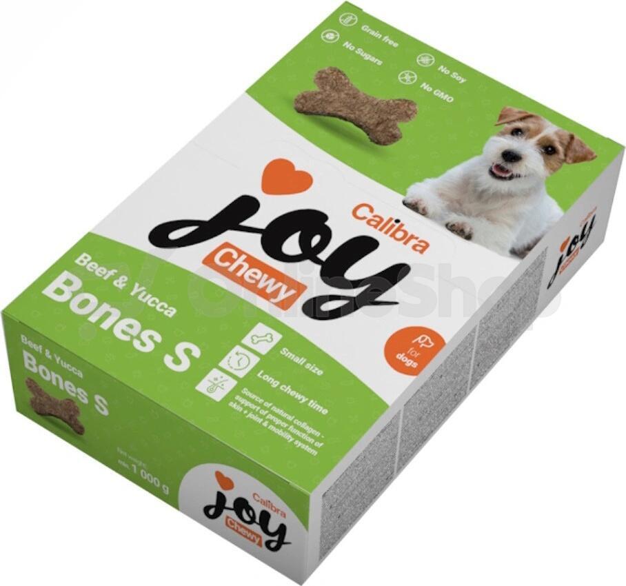 Calibra Joy Dog Chewy Beef & Yucca Bones S 1000g