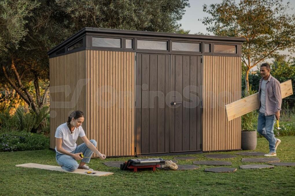 KETER PENT Signature VERTICAL domek 11x7 - hnědý