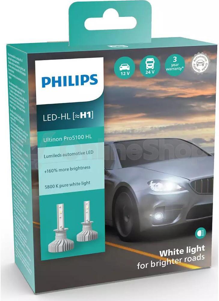 Autožárovka Philips LED H1 Ultinon Pro5100 HL 2ks