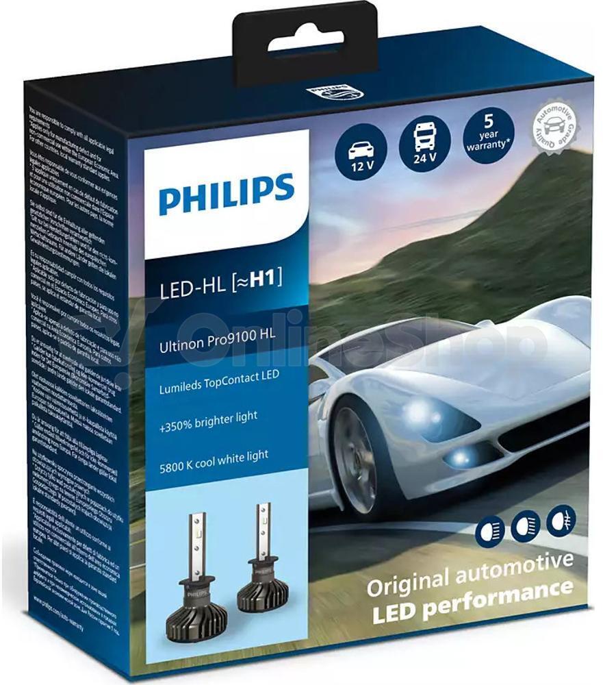 Autožárovka Philips LED H1 Ultinon Pro9100 HL 2ks