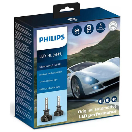 Autorovka Philips LED H1 Ultinon Pro9100 HL 2ks