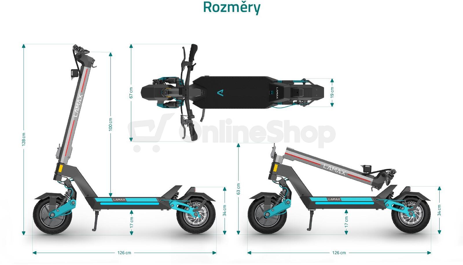 Elektrická koloběžka LAMAX eTank SA70