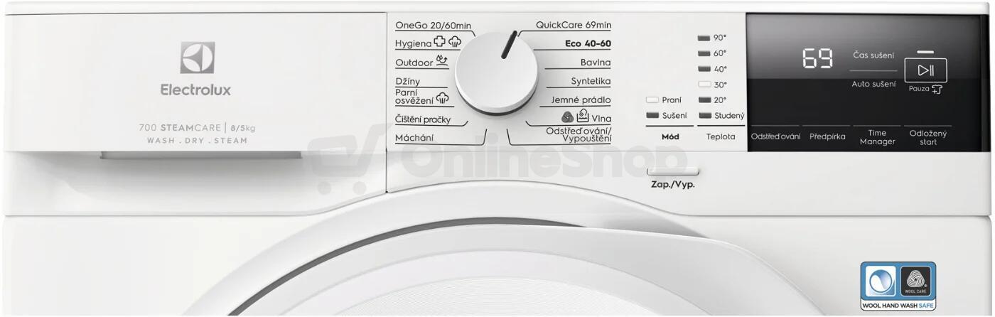 Pračka se sušičkou Electrolux EW7W2481C 700 DualCare™