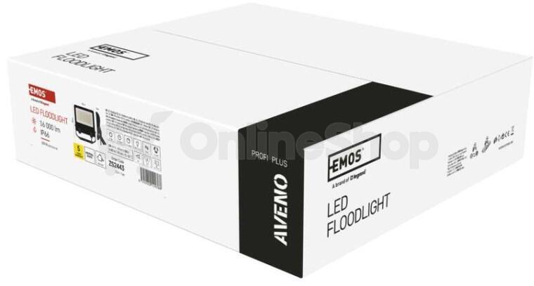 Emos LED reflektor AVENO 100W, černý, neutrální bílá (ZS2443)